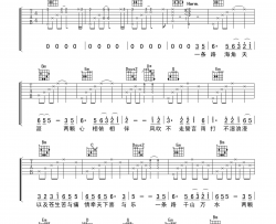 谭晶《康美之恋 喀什怒放 》吉他谱-Guitar Music Score