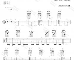 周杰伦《蒲公英的约定（指弹）》吉他谱(C调)-Guitar Music Score