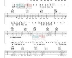 黄婉婷《蓝莲花》吉他谱-Guitar Music Score