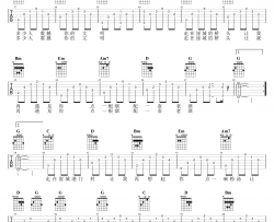 李汉《崖城老房》吉他谱(C调)-Guitar Music Score