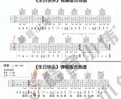 名曲《生日快乐 小伟吉他 》吉他谱-Guitar Music Score