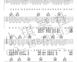 一三《城市》吉他谱(C调)-Guitar Music Score