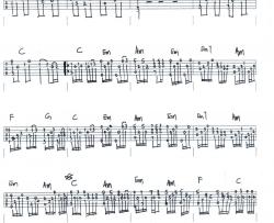 王菲《容易受伤的女人》吉他谱-指弹谱-C调指法完整版