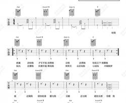 陈粒《易燃易爆炸》吉他谱(A调)-Guitar Music Score