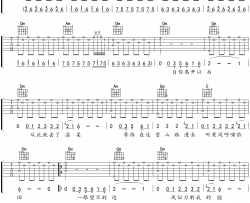 西海情歌吉他谱-刀郎-F调原版弹唱谱-附PDF图片谱
