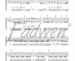 李延亮《空谷幽兰》吉他谱(C调)-Guitar Music Score