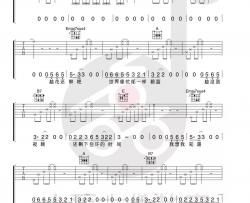 丢火车乐队《生日快乐》吉他谱(E调)-Guitar Music Score