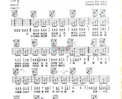 周杰伦《上海一九四三》吉他谱-Guitar Music Score
