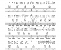 上海一九四三吉他谱-周杰伦-《上海1943》C调弹唱谱-高清六线谱