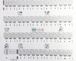 名曲《爱的罗曼史 指弹 》吉他谱-Guitar Music Score