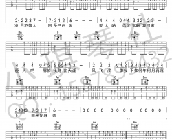 迪克牛仔《风飞沙》吉他谱(C调)-Guitar Music Score