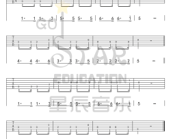 儿童歌曲《小毛驴 指弹 》吉他谱(C调)-Guitar Music Score