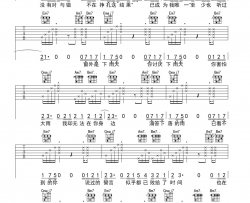 R.吉他谱-李子豪/大喜-《R.》G调原版弹唱六线谱-高清图片谱