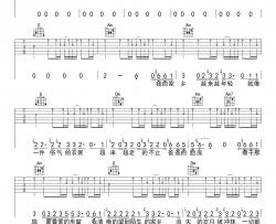赵雷《家乡》吉他谱-Guitar Music Score