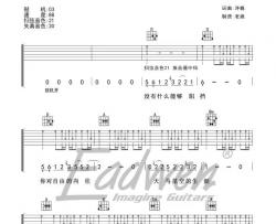 许巍《蓝莲花》吉他谱(D调)-Guitar Music Score