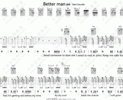 Robbie,Williams《Better man》吉他谱(G调)-Guitar Music Score