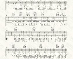 周杰伦《告白气球》吉他谱(B调)-Guitar Music Score